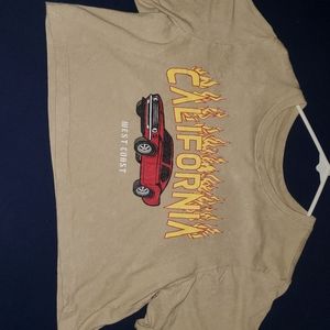 Beige crop top, never worn